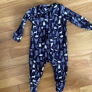 Fleece footie pajamas